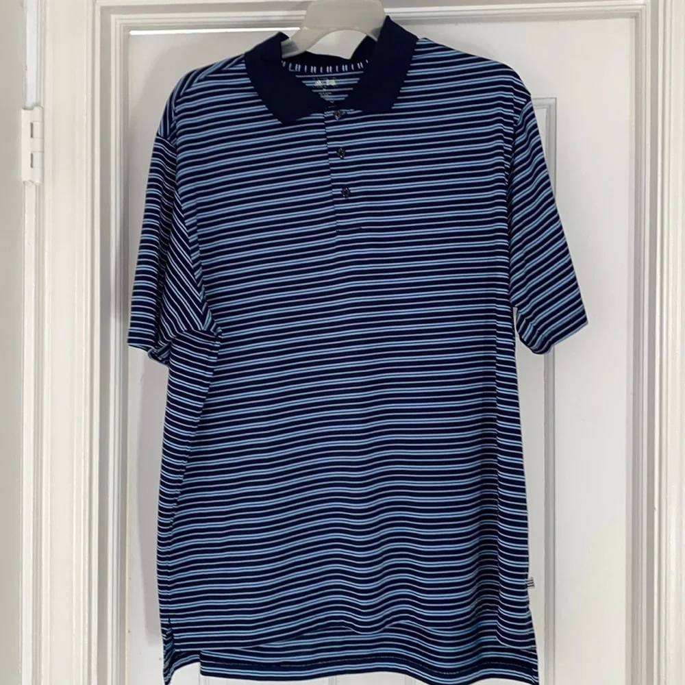 Adidas size xl striped golf shirt